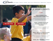 Tablet Screenshot of jcsportshouston.com